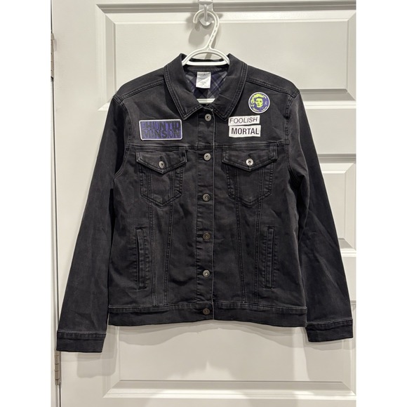Disney Jackets & Blazers - Disney Haunted Mansion Madame Leota Black Denim Jacket Adult Medium Women